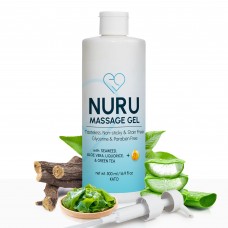 Nuru Massage Gel 500ml with Aloe Vera, Seaweed, Green Tea, Liquorice, & Vitamin B5